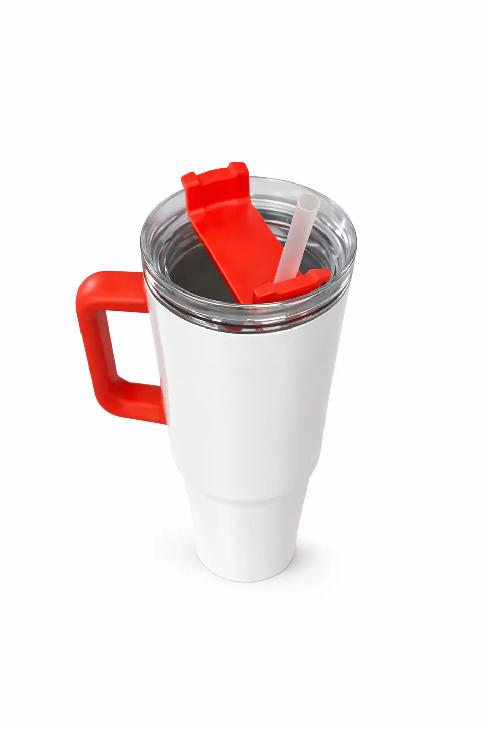 Tazón Térmico Tumbler 40oz Inoxidable Frio Y Calor Asa Roja 2