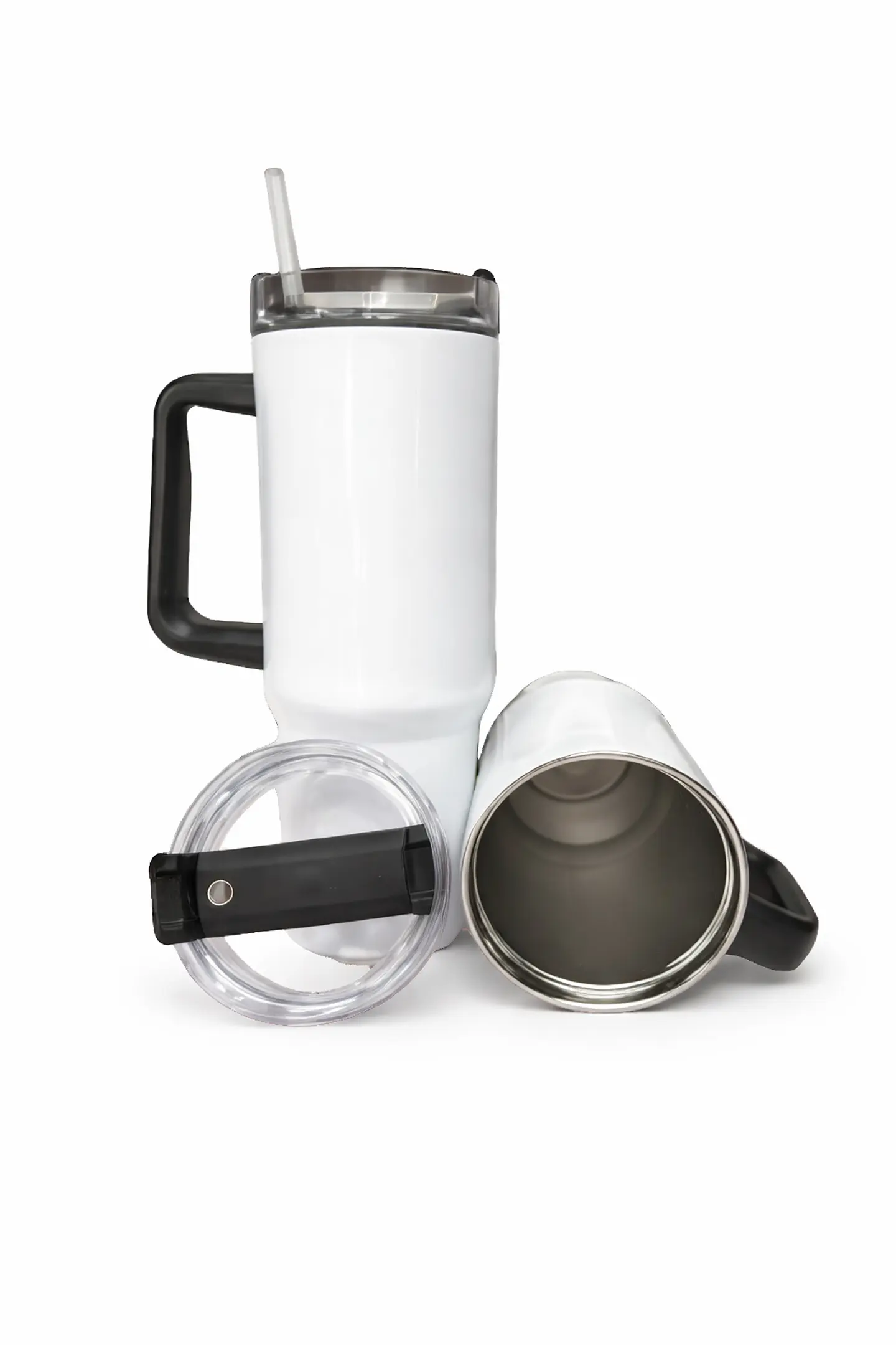 Tazón Térmico Tumbler 40oz Inoxidable Frio Y Calor Asa Negra 2