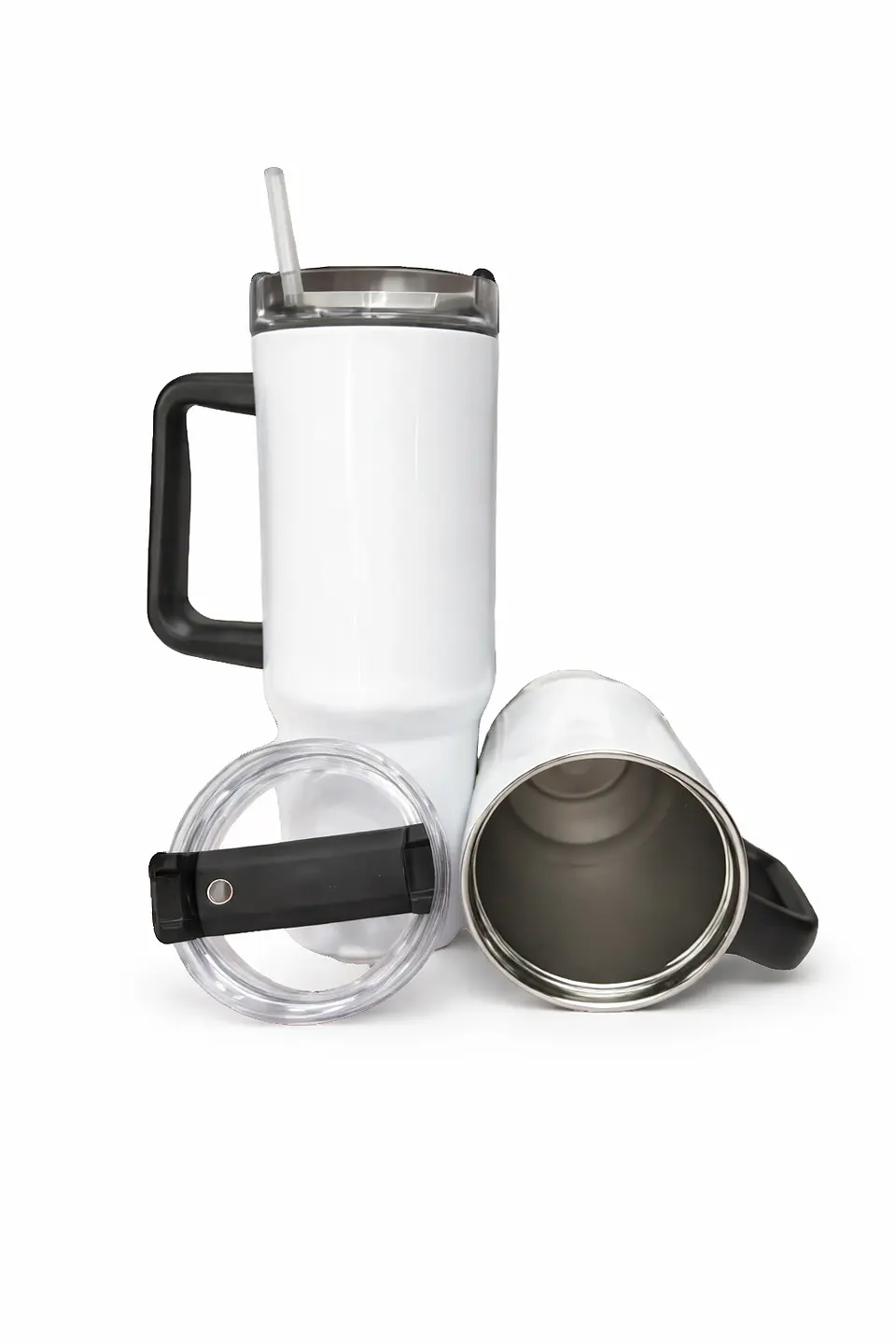 Tazón Térmico Tumbler 40oz Inoxidable Frio Y Calor Asa Negra 2