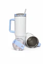 Tazón Térmico Tumbler 40oz Inoxidable Frio Y Calor Asa Azul - Miniatura 3