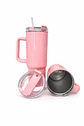 Tazón Térmico Tumbler 40oz Inoxidable Frio Y Calor Entero Rosa - Miniatura 3