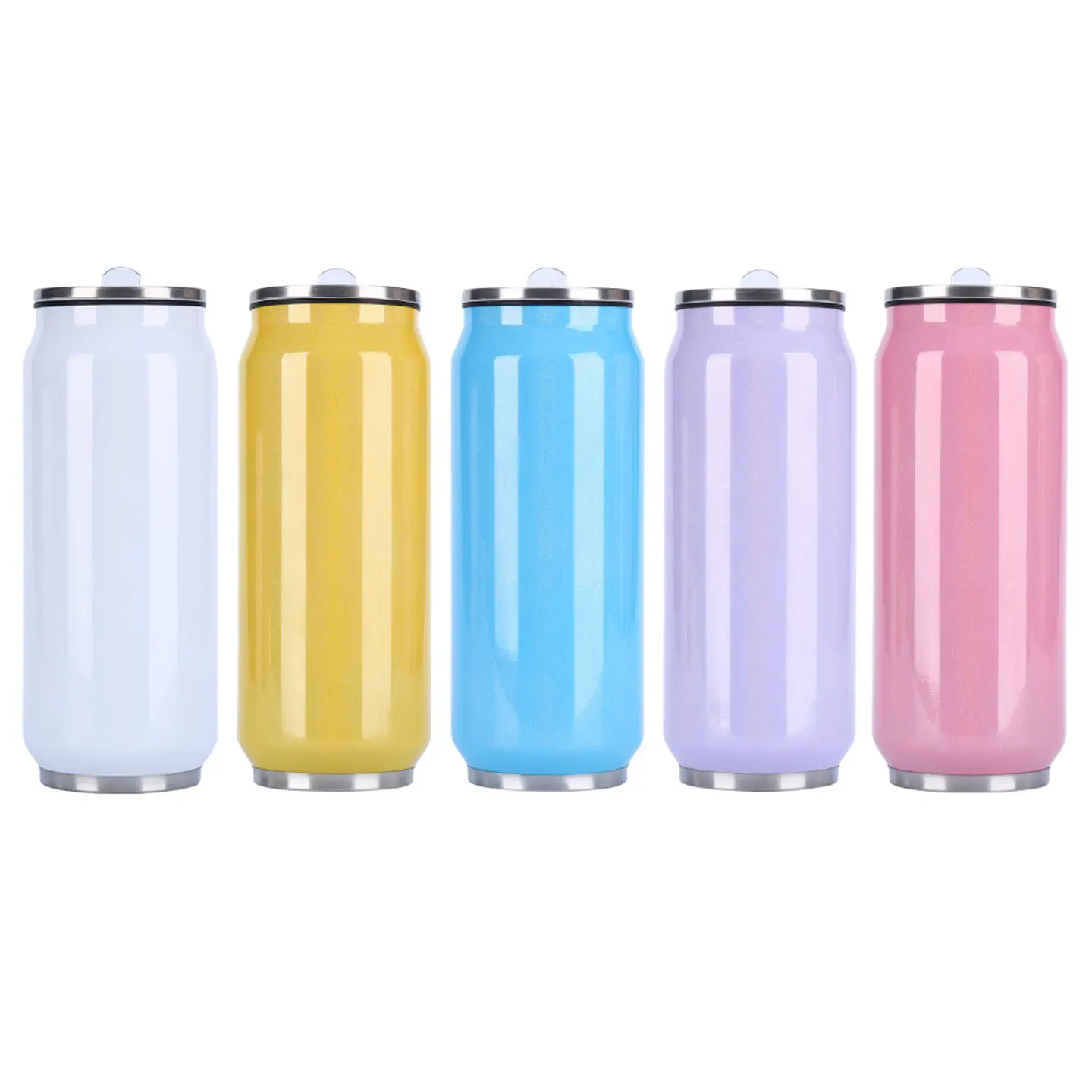 Botella Lata Térmica Acero Inox 500ml Sublimación Rosada 2