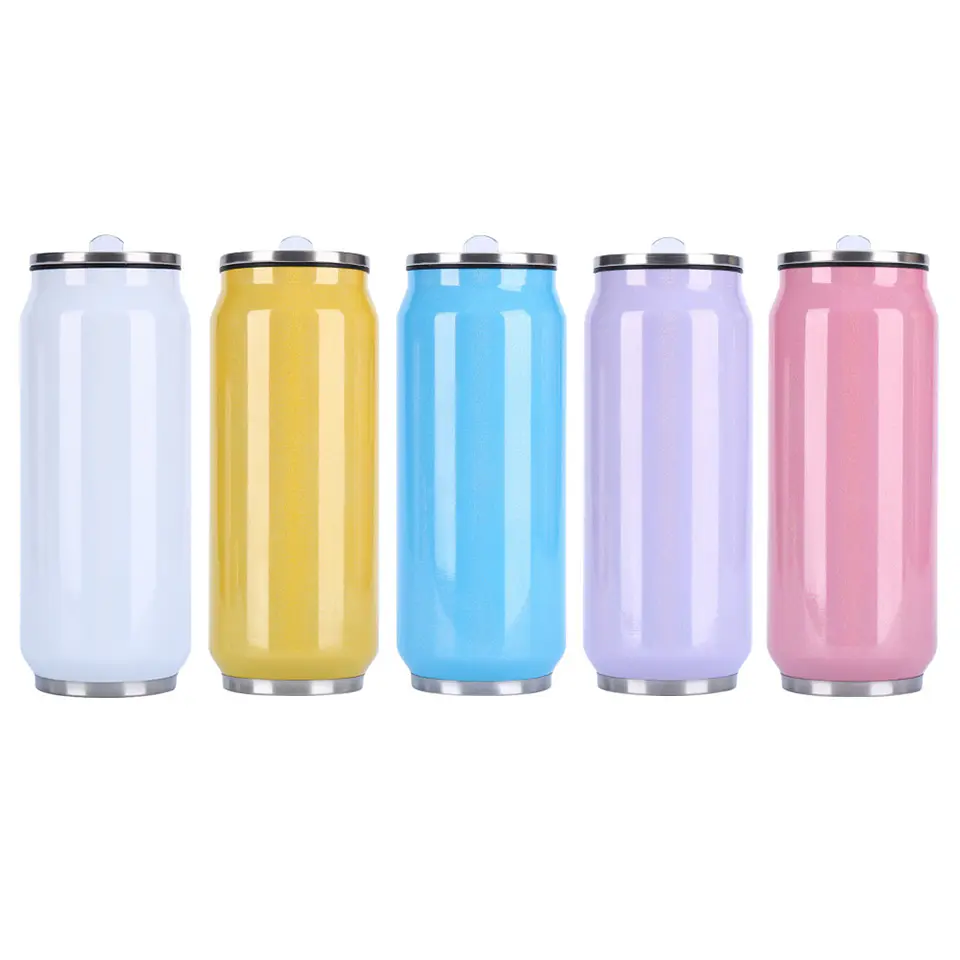 Botella Lata Térmica Acero Inox 500ml Sublimación Rosada 2