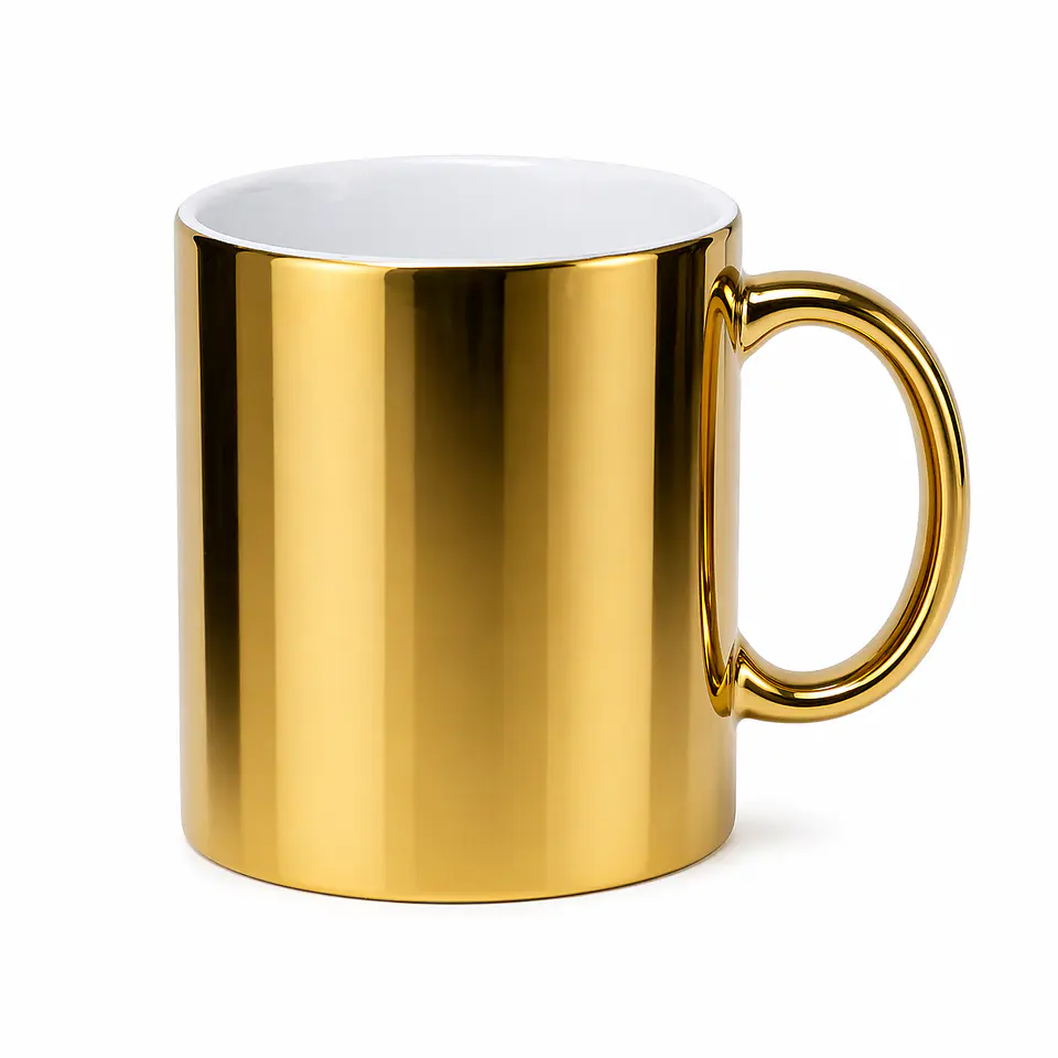 Taza de Cerámica Plateada 11oz 12 Unidades 3