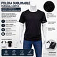 Polera Color Negro Para Sublimación L y XXL - Miniatura 3