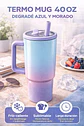 Termo Mug Sublimable de 40 oz con Asa y Bombilla Morado - Miniatura 5