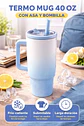 Termo Mug Sublimable de 40 oz con Asa y Bombilla Azul - Miniatura 5