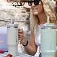 Termo Termico Mug Tumbler Buffer 900ML Acero Inox Frio Calor - Blanco - Miniatura 8