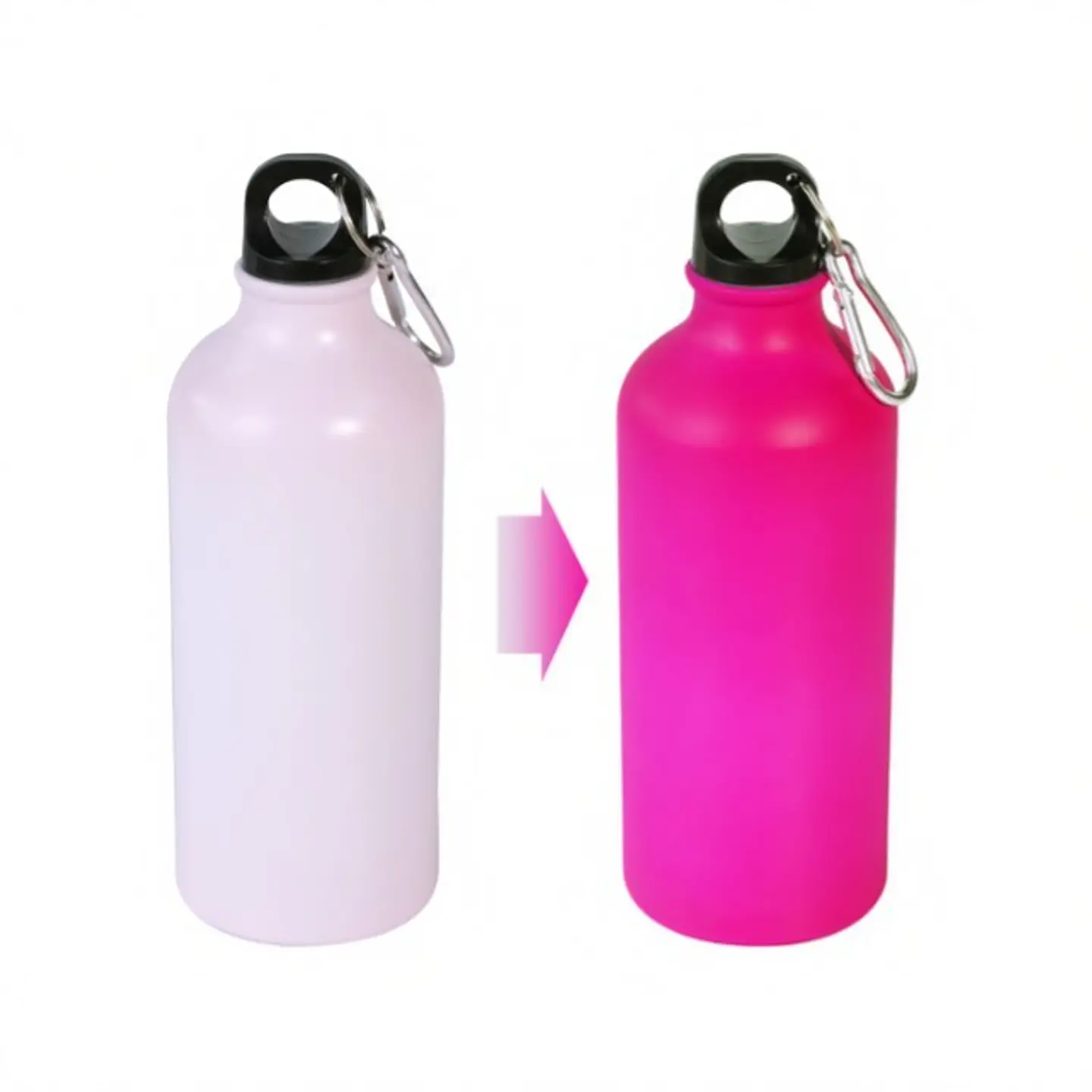 Pack de 10 Botellas Mágicas para Sublimación de Aluminio Rosa / 600ml 3