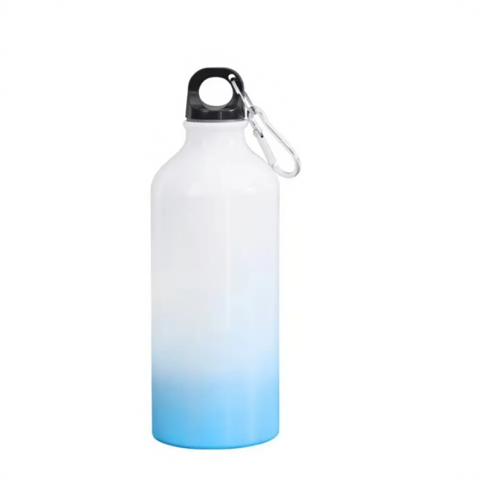 Pack de 10 Botellas De Aluminio Para Sublimación 600ml Color Degradado + Caja 2