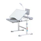 Escritorio de estudios Reclinable Ajustable Niños Gris - Miniatura 3