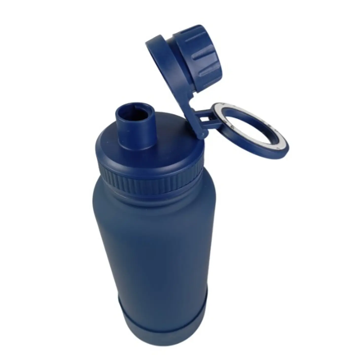 Botella de Agua de Acero Inoxidable de 650 ml Azul con Soporte Magnético para Teléfono 2