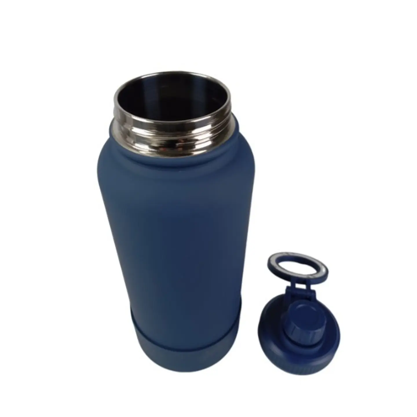 Botella de Agua de Acero Inoxidable de 650 ml Azul con Soporte Magnético para Teléfono 3