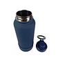 Botella de Agua de Acero Inoxidable de 650 ml Azul con Soporte Magnético para Teléfono - Miniatura 3