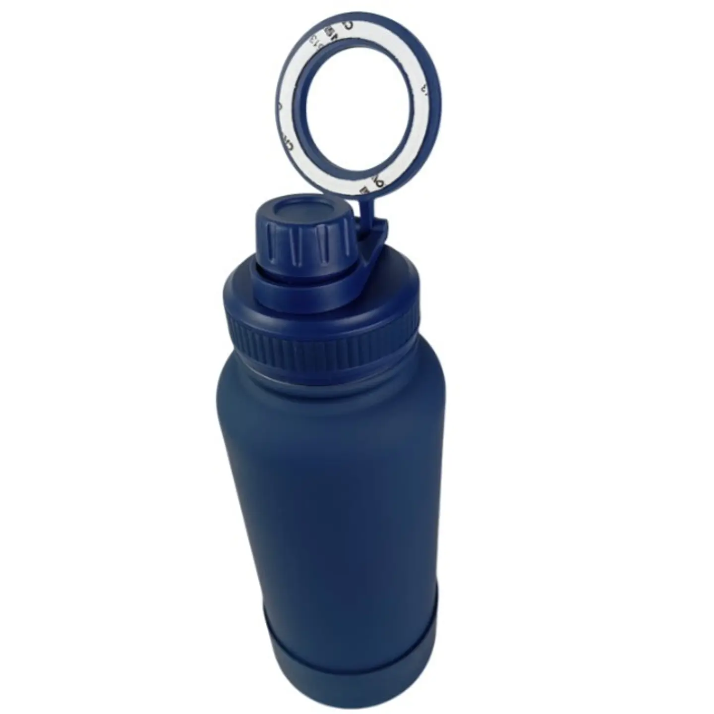 Botella de Agua de Acero Inoxidable de 650 ml Azul con Soporte Magnético para Teléfono 4