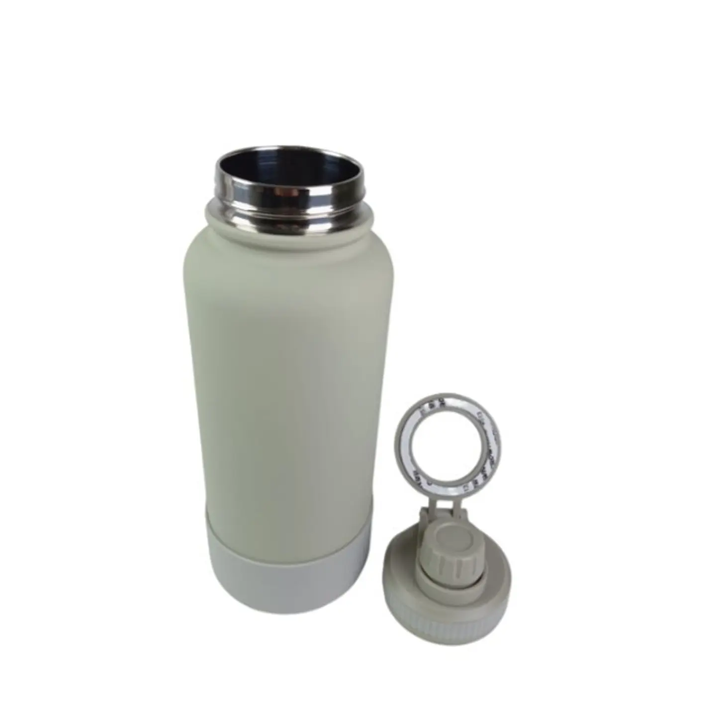 Botella Verde de Agua de Acero Inoxidable de 650 ml con Soporte Magnético para Teléfono 2