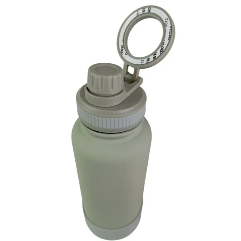 Botella Verde de Agua de Acero Inoxidable de 650 ml con Soporte Magnético para Teléfono 3