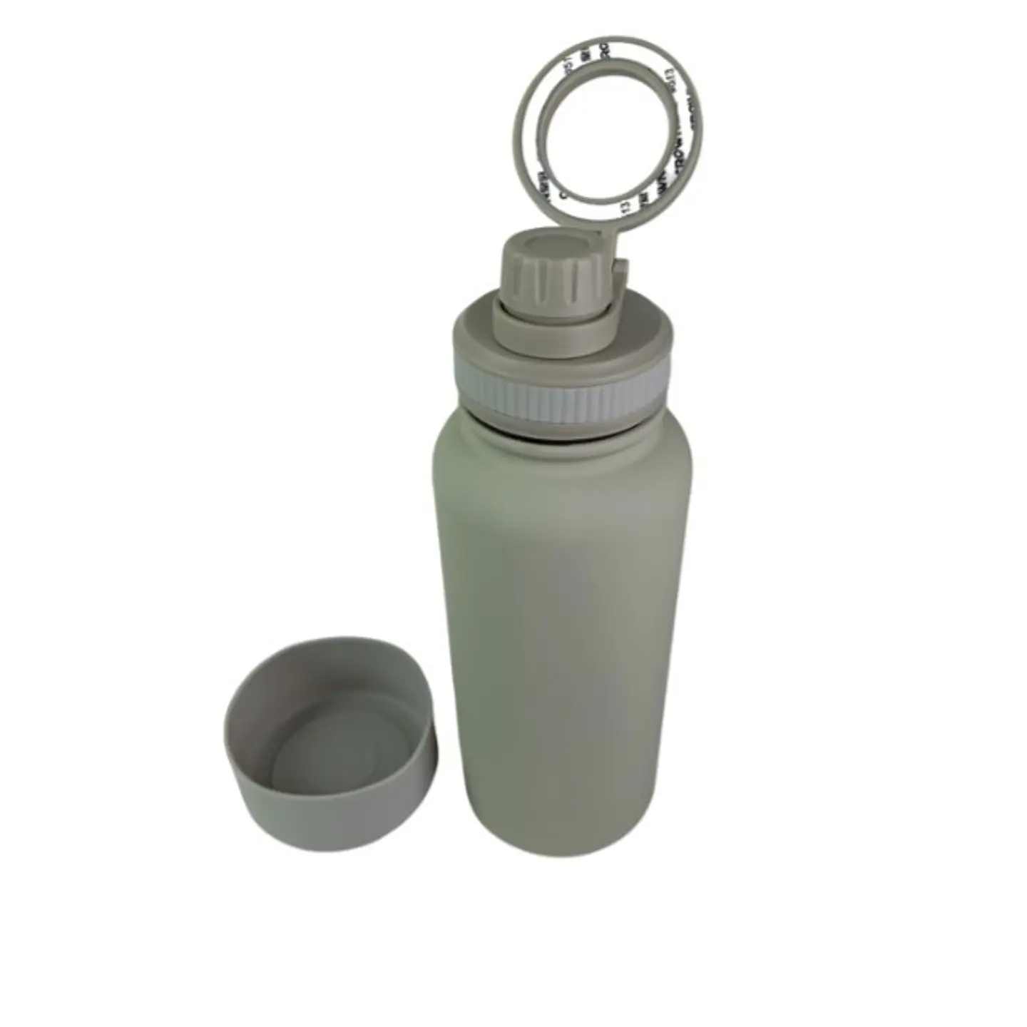 Botella Verde de Agua de Acero Inoxidable de 650 ml con Soporte Magnético para Teléfono 4