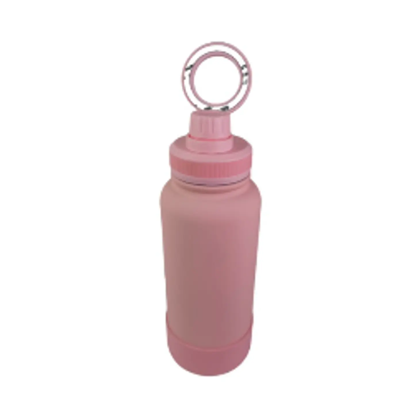 Botella de Agua de Acero Inoxidable de 650 ml Rosada con Soporte Magnético para Teléfono 5