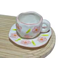Taza de Cerámica Ligera de Lujo con Flores T-00023-5 - Miniatura 5