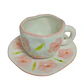 Taza de Cerámica Ligera de Lujo con Flores T-00023-5 - Miniatura 7