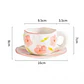 Taza de Cerámica Ligera de Lujo Con Flores - Miniatura 4