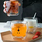 Taza De Cristal Doble Pared Con Estampado 300ml T-00052 - Miniatura 3