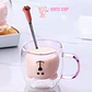 Taza De Cristal Doble Pared Con Estampado 300ml T-00035 - Miniatura 2