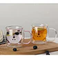 Taza De Cristal Doble Pared Con Estampado 300ml T-00035 - Miniatura 3