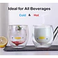 Taza De Cristal Doble Pared Con Estampado 300ml T-00033 - Miniatura 4