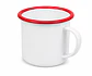 Tazones Enlozado Sublimable Borde Rojo 12oz - Miniatura 2