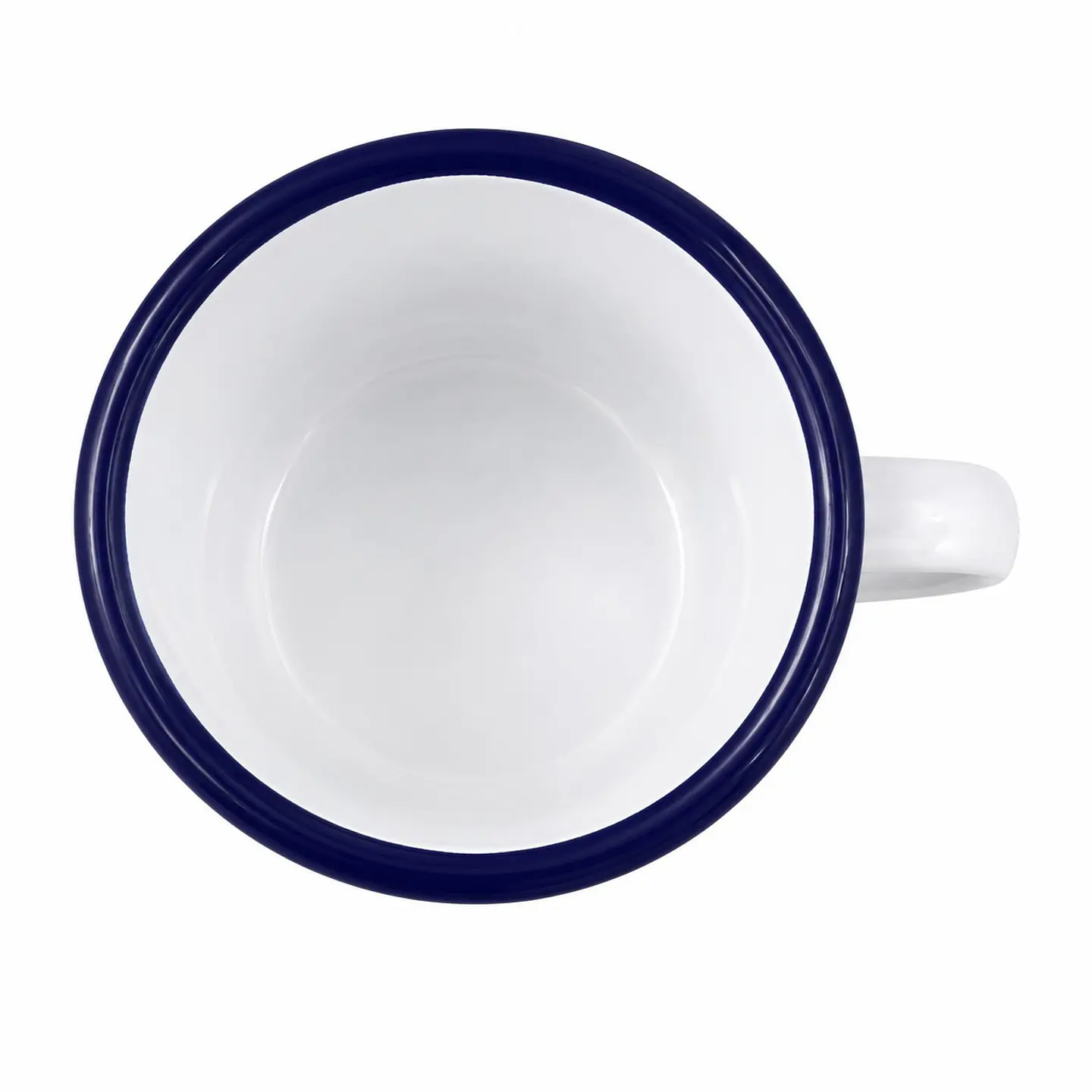 Tazones Enlozado Sublimable Borde Azul 12oz 3