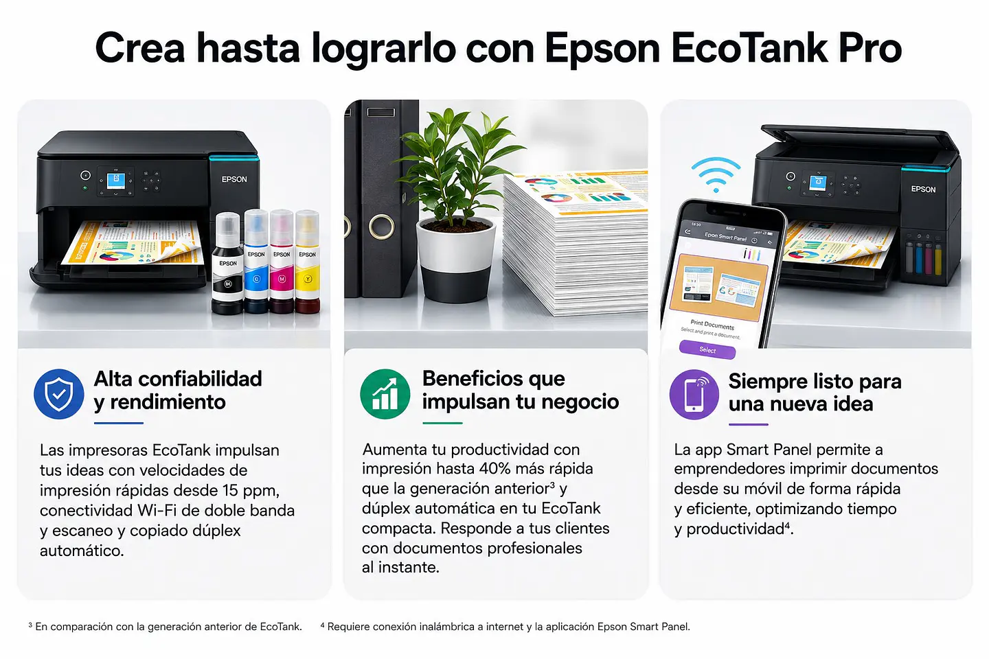 Epson EcoTank L4360 Impresora Multifuncional a Color Wi-Fi y Dúplex 3