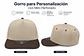 Gorro para Personalización Bicolor Ajustable 5 Paneles Negra - Miniatura 3