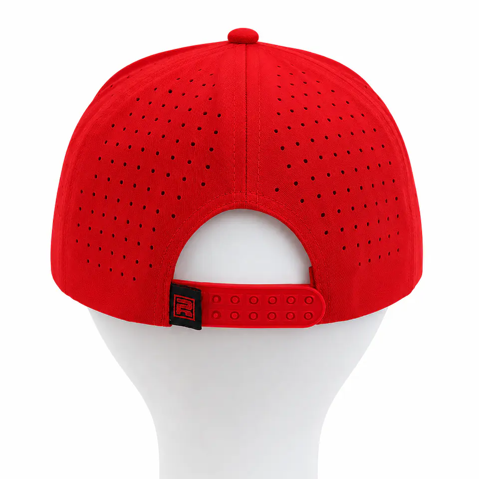 Gorro para Personalización con Mini Perforado Color Roja 3