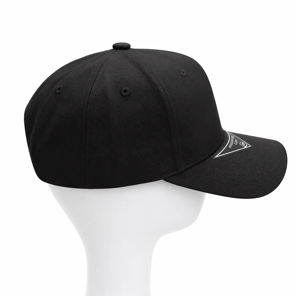 Gorro para Personalización Ajustable 6 Paneles Negra 2
