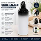 Botellas Degradada Tapa Mosqueton de 600Ml Negra - Miniatura 2