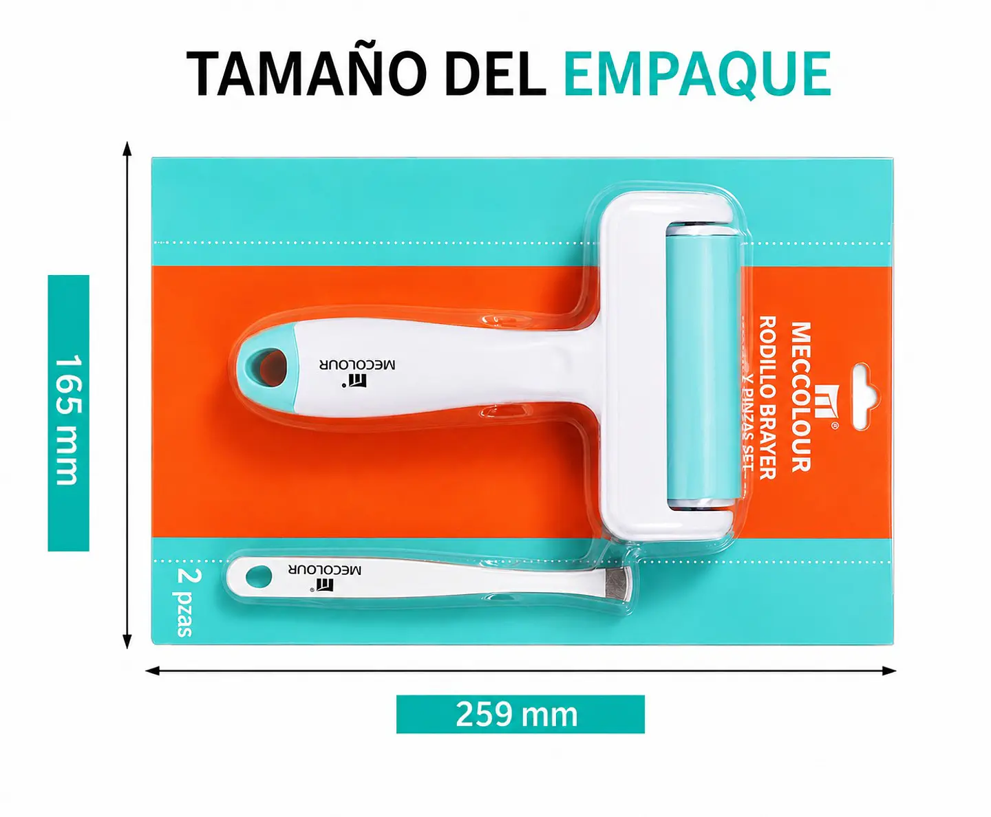 Set de Rodillo y Pinzas de Punta Ancha de Acero Herramienta Para Vinilo 2