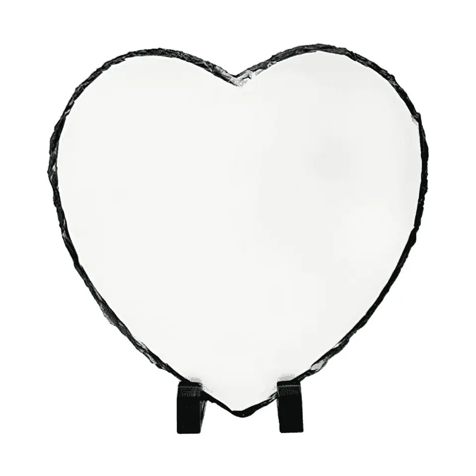 Roca Corazon Sublimable 20x20cm con Cajita y Soportes 3