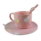 Taza de Café de Cerámica Rosa con Diseño de Sakura T-00041 - Miniatura 2