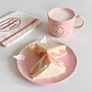 Taza de Café de Cerámica Rosa con Diseño de Sakura T-00041 - Miniatura 4