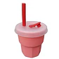Vaso de Silicona Para Bebe Rosada Tapa Transparente 400ML T-00043-3 - Miniatura 2