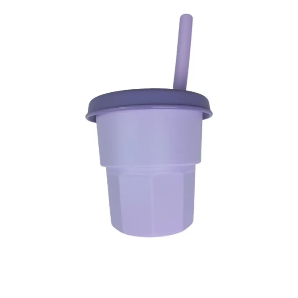Vaso de Silicona Para Bebe Morado 400ML T-00043-6 2