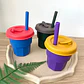 Vaso de Silicona Para Bebe Fucsia Fluorescente 400ML T-00043 - Miniatura 3