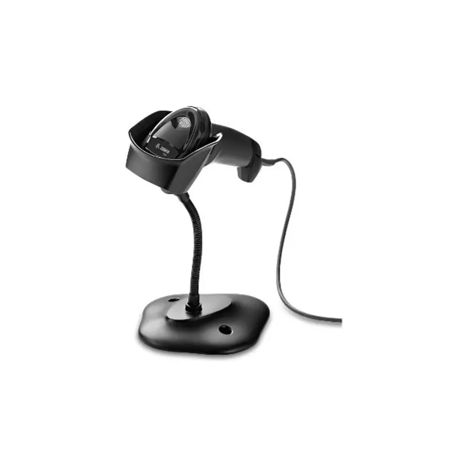 Lector De Códigos Qr Y De Barras Zebra Ds2208 Usb Cableado Con Stand 2