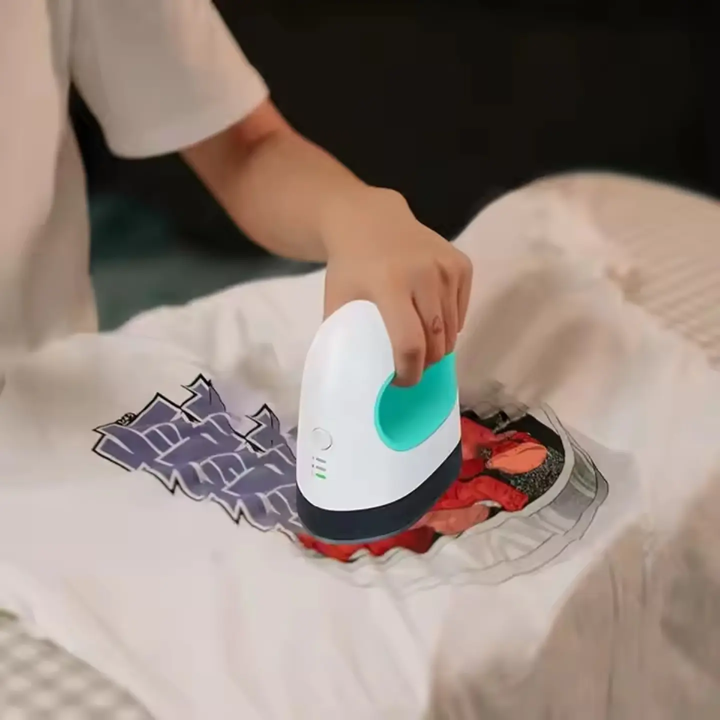 Plancha Estampadora Mini Portátil Transfer Sublimación Verde 5