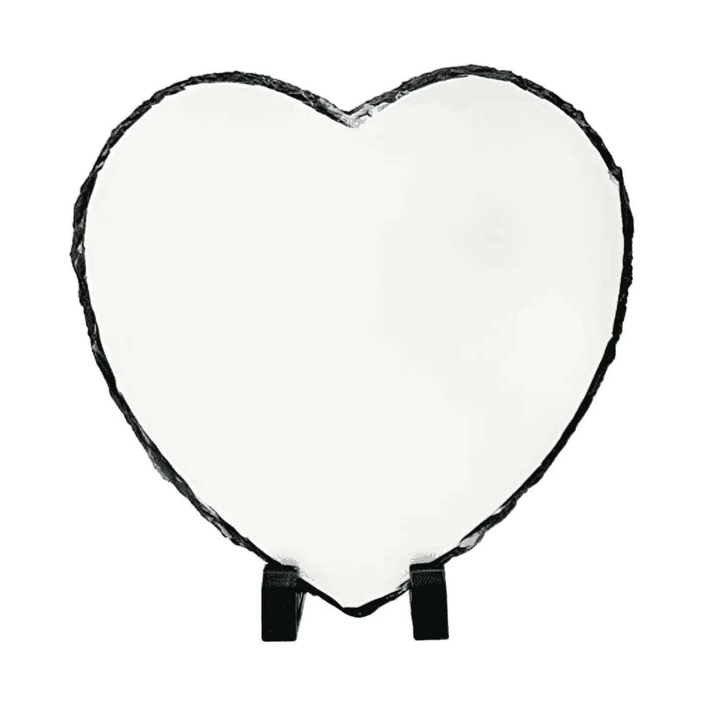 Roca Corazon Sublimable 15x15cm con Cajita y Soportes 3