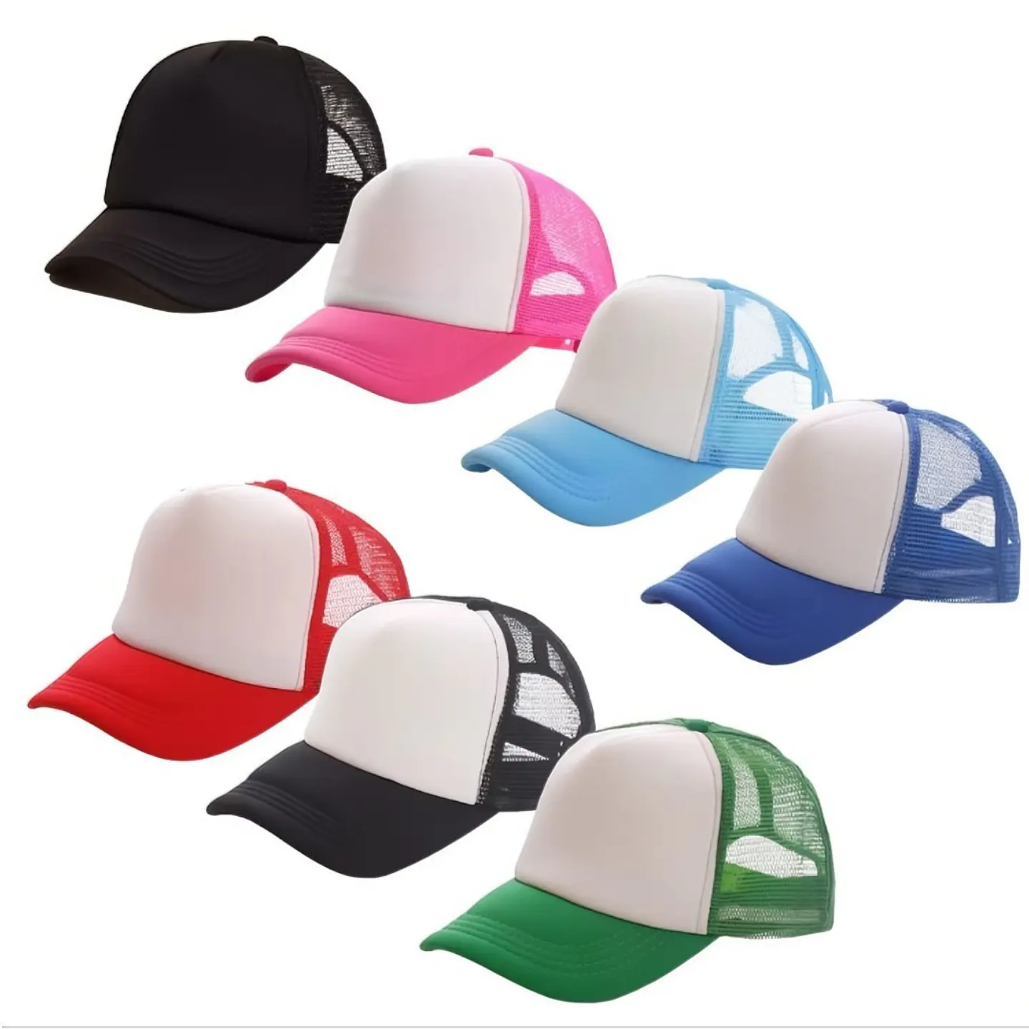 Pack de 10 Gorros Jokey para Sublimación Rojo/Blanco 2