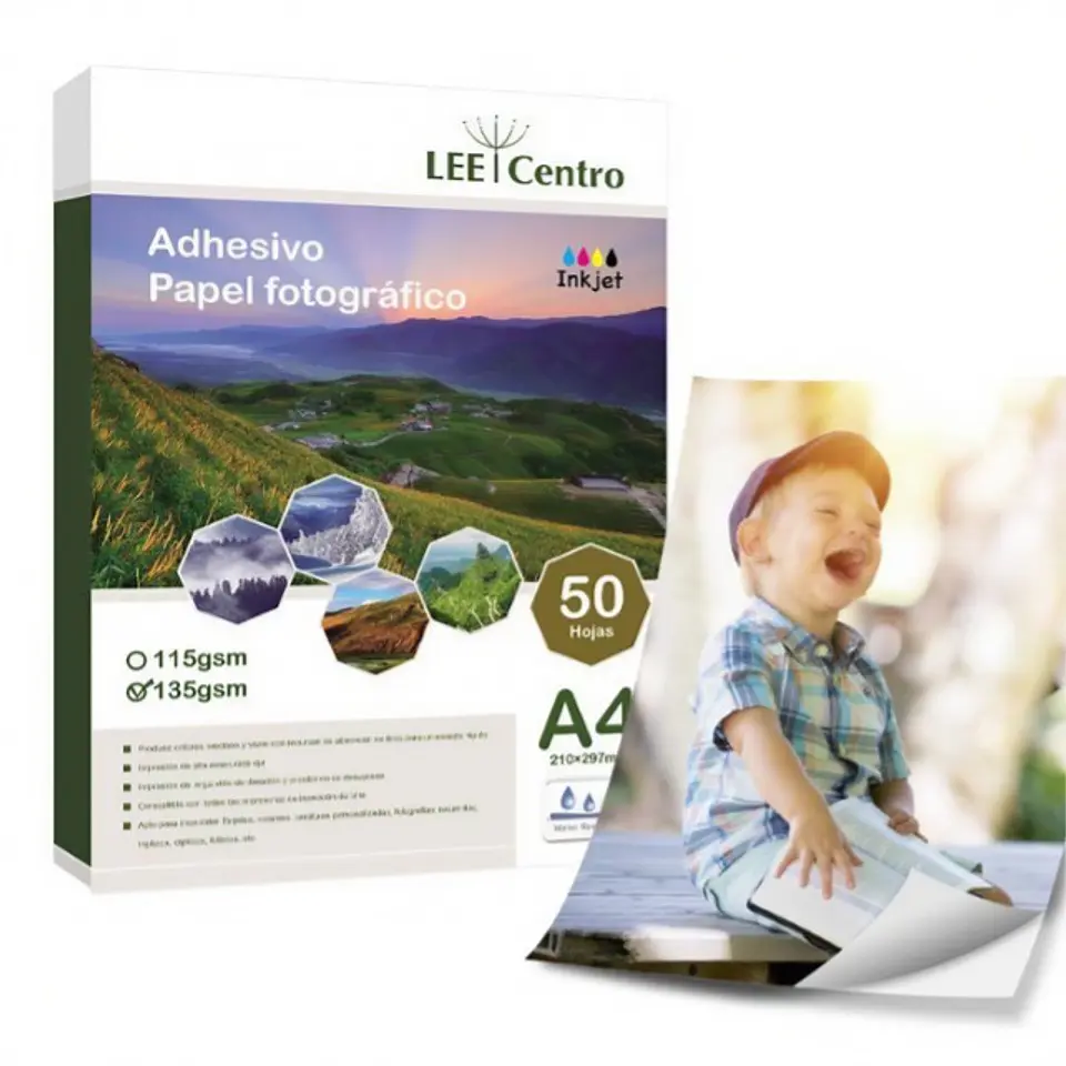 Papel Fotográfico Glossy Premium A4 de 135g 2