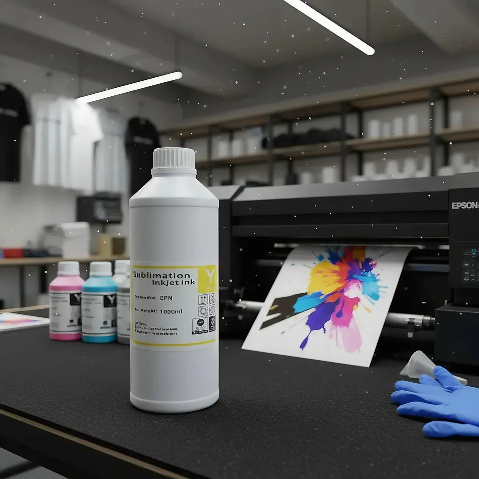 Tinta De Sublimación Inkjet Ink 1 Litro Premium Yellow 4
